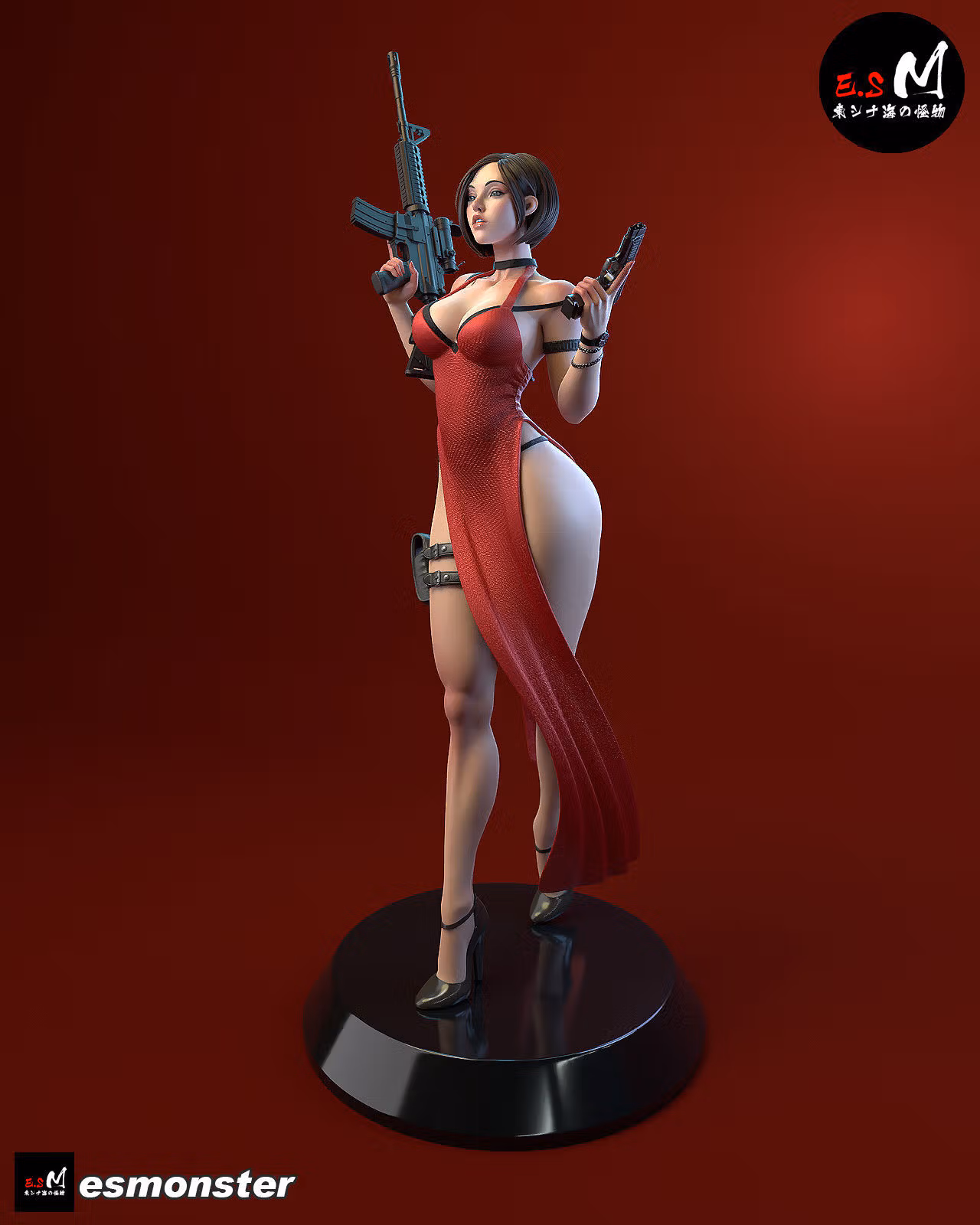 Ada Wang Statue | Resident Evil Fan Art by E.S Monster SFW,NSFW 3d printed statue,3d printed,nsfw statue,3d printed figure,Ada Wang Statue,Resident Evil Statue