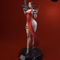 Ada Wang Statue | Resident Evil Fan Art by E.S Monster SFW,NSFW 3d printed statue,3d printed,nsfw statue,3d printed figure,Ada Wang Statue,Resident Evil Statue