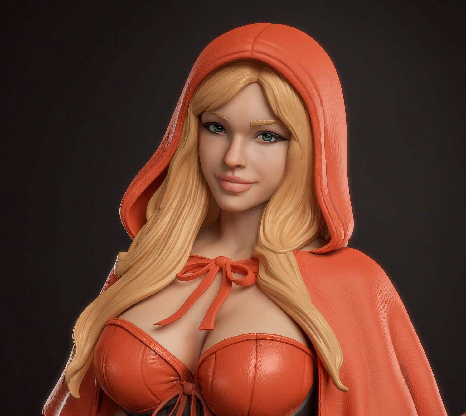 Red Riding Hood Statue | Fairy Tales Fan Art by Abe3D SFW,NSFW 3d printed statue,Red Riding Hood Statue,Fairy Tales statue,3d printed figure,3d printed,nsfw statue