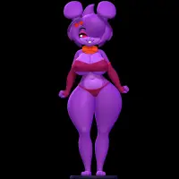 Bonfie Statue | Five Nights at Freddy's Fan Art by Nonotoys SFW,NSFW 3d printed statue,3d printed,nsfw statue,furry statue,3d printed figure,Nights at Freddy's statue,Bonfie statue
