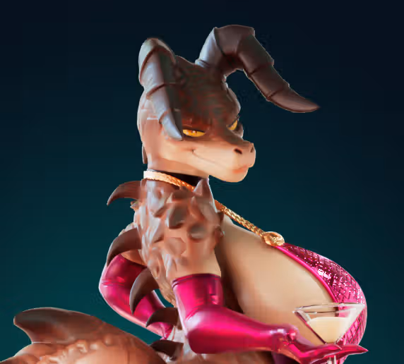 Deathclaw Statue | Fallout Fan Art by Officer Rhu SFW,NSFW,Futa 3d printed,Deathclaw statue,futa statue,Fallout statue,furry statue,nsfw statue,futa figurines,futanari figurines,futanari statue
