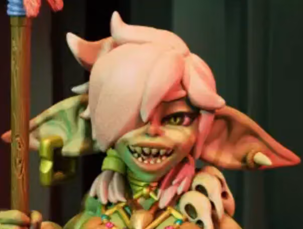Amazonian Goblin Forager Miniature | DnD Fan Art by Jigglystix SFW 3d printed,miniature,dnd miniature,Amazonian Goblin Forager,3d printed miniature