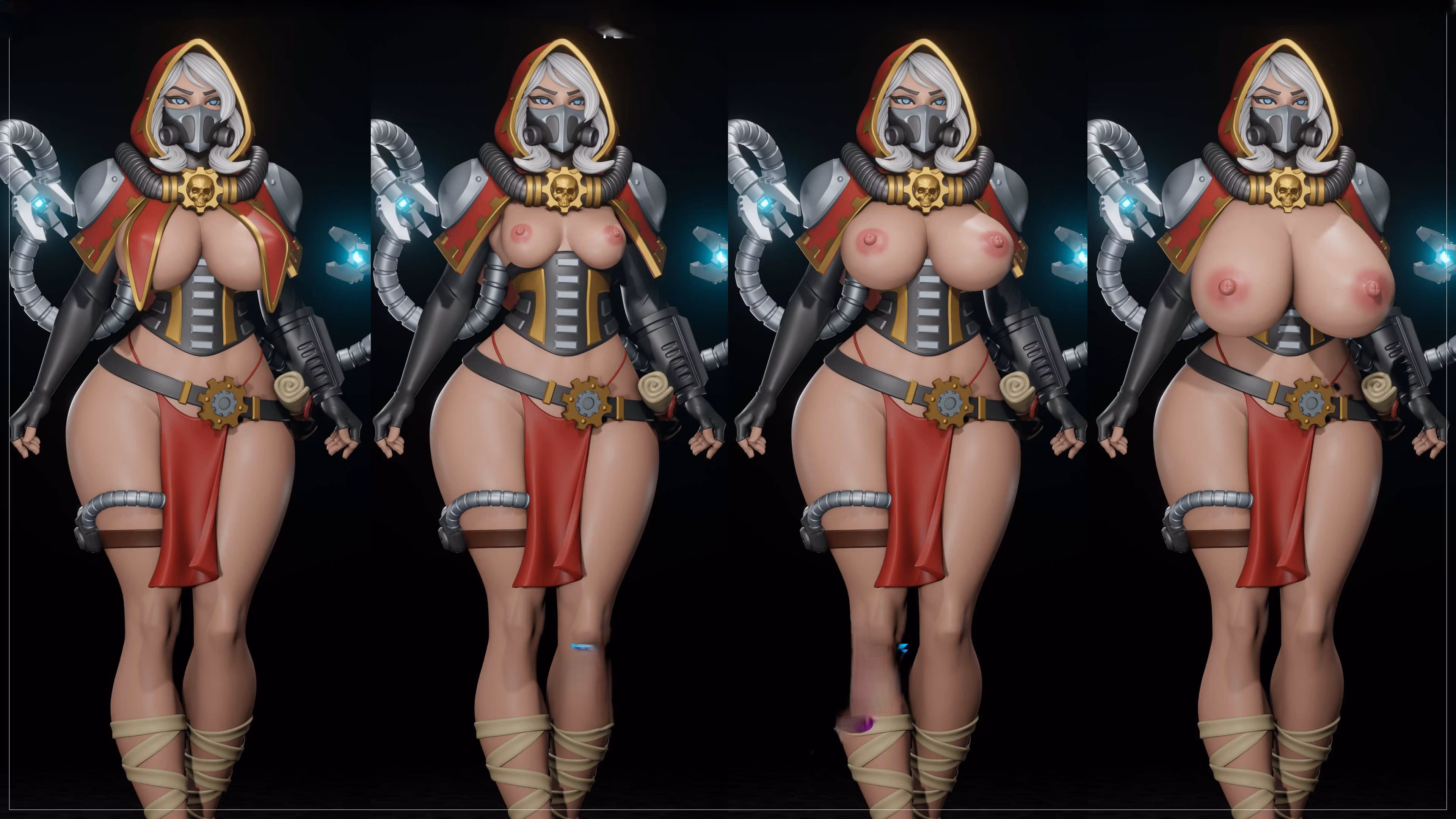Female Tech Priest Statue | 40k Fan Art by Digital Dark SFW,NSFW,Futa futa statue,3d printed,nsfw statue,Female Tech Priest Statue,3d printed figure,3d printed,Warhammer 40k Statue,futa figurines,futanari figurines,futanari statue