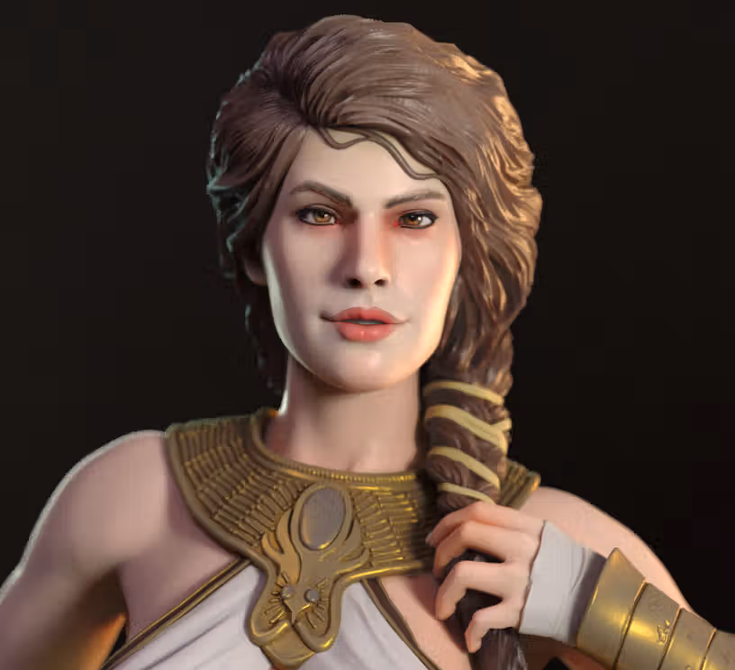 Kassandra Statue | Assassin's Creed Fan Art by TorridaMinis SFW,NSFW 3d printed,3d printed statue,nsfw statue,3d printed figure,Kassandra Statue,Assassin's Creed Statue