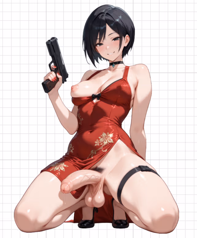 Ada Wong Flaccid Futa Sticker | Resident Evil Futanari Sticker Ecchi Cartoon Futa futa sticker,stickers,Ada Wong sticker,Resident Evil sticker,futanari sticker