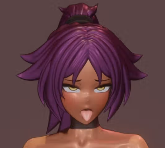Yoruichi Futanari Statue | Bleach Fan Art by KimochiCraft Futa 3d printed statue,3d printed,nsfw statue,3d printed figure,Yoruichi Statue,futa statue,futa figurines,futanari figurines,futanari statue