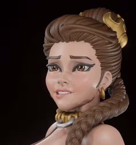 Leia Statue | Star Wars Fan Art by Digital Dark SFW,NSFW,Futa 3d printed statue,3d printed,nsfw statue,futa statue,Leia Statue,Star Wars Statue,futa figurines,futanari figurines,futanari statue