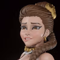 Leia Statue | Star Wars Fan Art by Digital Dark SFW,NSFW,Futa 3d printed statue,3d printed,nsfw statue,futa statue,Leia Statue,Star Wars Statue,futa figurines,futanari figurines,futanari statue