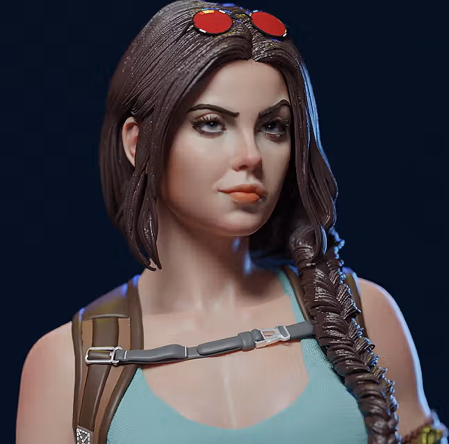 Lara Croft Statue | Tomb Raider Fan Art by E.S Monster SFW,NSFW 3d printed,3d printed statue,Lara Croft Statue ,nsfw statue,Tomb Raider statue