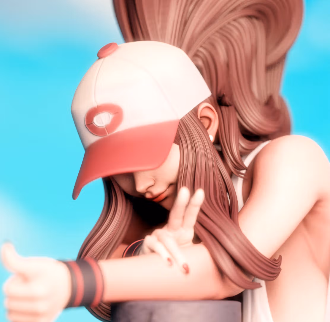 Statue Hilda Adult | Pokemon Fan art par Momoji3d SFW,NSFW 3d printed statue,3d printed,nsfw statue,pokemon statue,Hilda statue