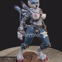 WereGarurumon Statue | Digion Fan Art by Anyonensfw SFW,NSFW,Futa 3d printed,3d printed statue,nsfw statue,futa statue,WereGarurumon Statue,Digion Statue,futa figurines,futanari figurines,futanari statue,furry statue