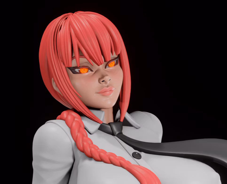 Makima Statue | Chainsaw Man Fan Art by Digital Dark SFW,NSFW,Futa 3d printed statue,3d printed,nsfw statue,3d printed figure,futa statue,Makima Statue,Chainsaw Man Statue,futa figurines,futanari figurines,futanari statue