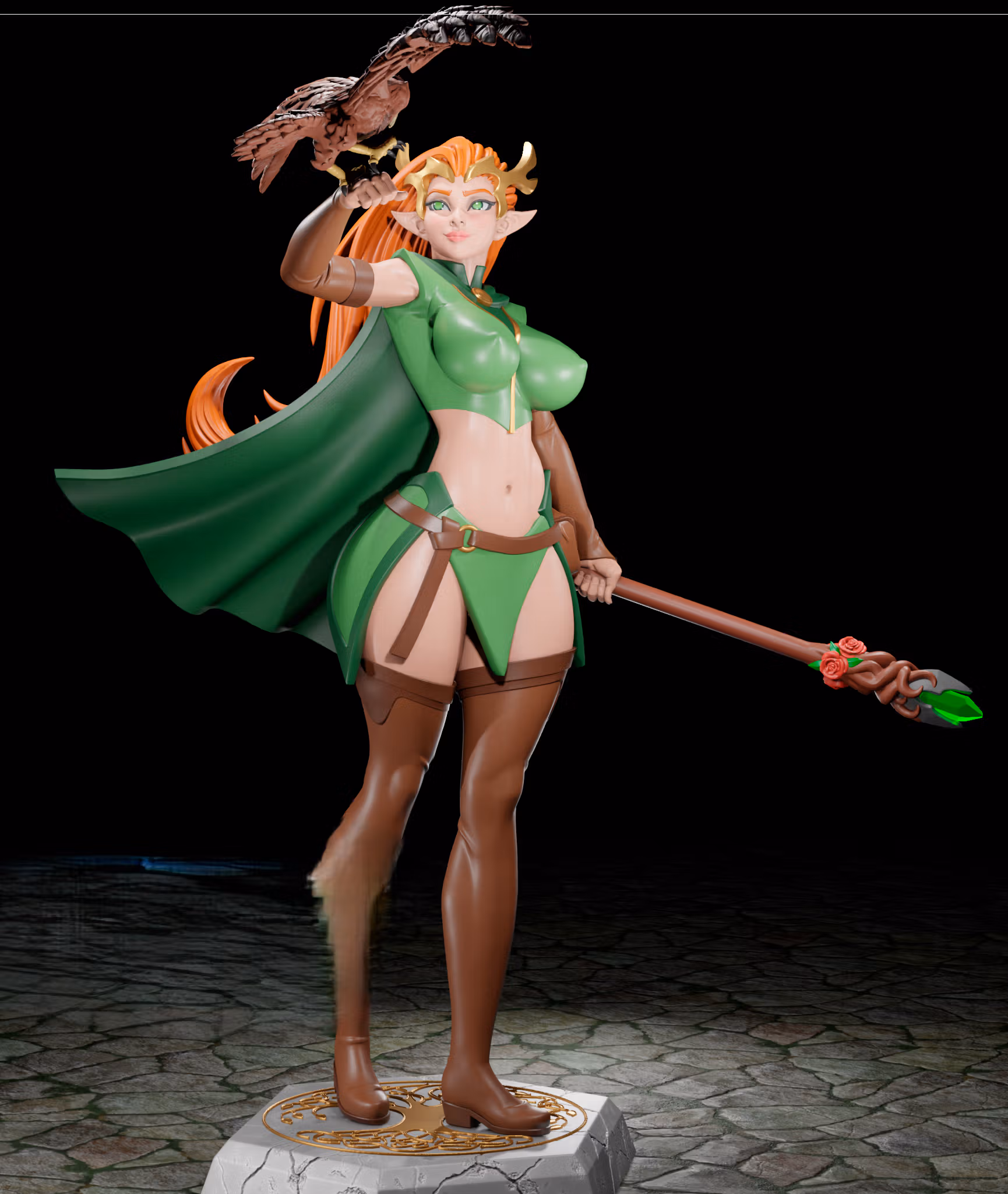 Keyleth Statue | Vox Machina Fan Art by Digital Dark SFW,NSFW,Futa 3d printed statue,3d printed,nsfw statue,futa statue,Keyleth Statue,Vox Machina Statue,futa figurines,futanari figurines,futanari statue