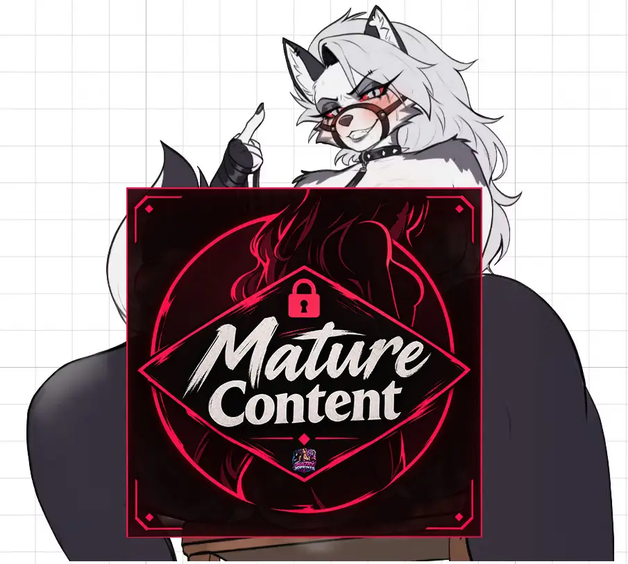 Loona Muzzle Futa Sticker | Helluva Boss Vinyl Sticker Futa loona nsfw,loona sticker,furry sticker,Helluva Boss,futa sticker,futanari sticker