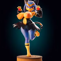 Sekhmet Furry Statue | Palworld Fan Art by Officer Rhu SFW,NSFW,Futa 3d printed statue,3d printed,3d printed figure,Sekhmet Statue,Palworld Statue,nsfw statue