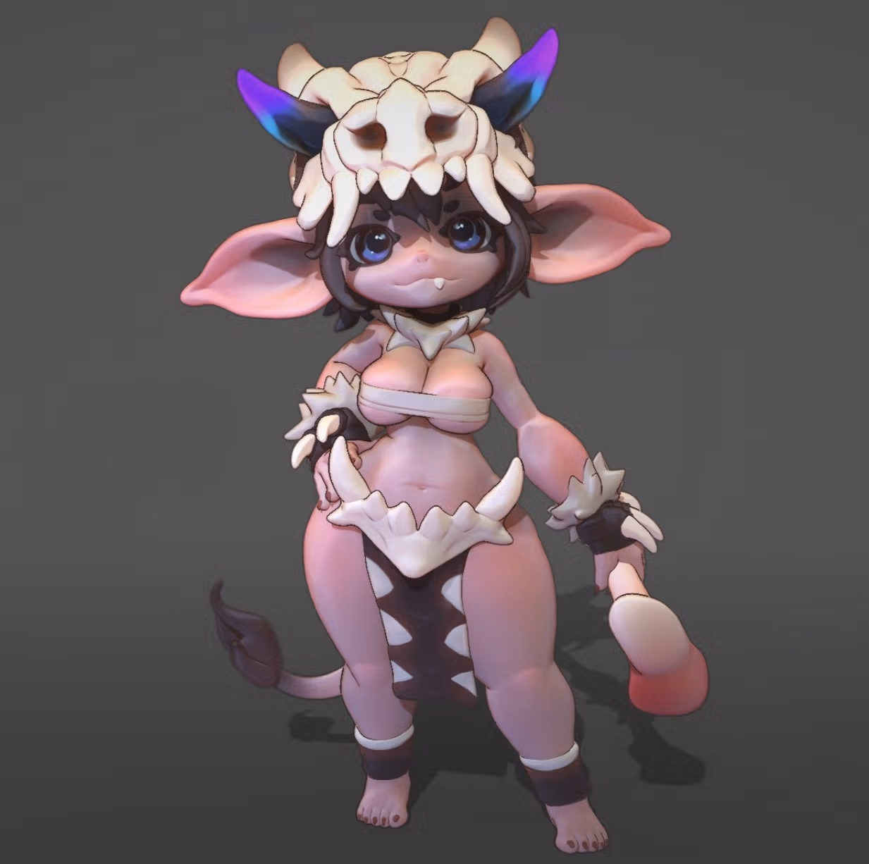 Bone Goblin Miniature | DnD Fan Art by Braddaemons SFW 3d printed,goblin miniature,3d printed miniature,sfw miniature,Bone Goblin 