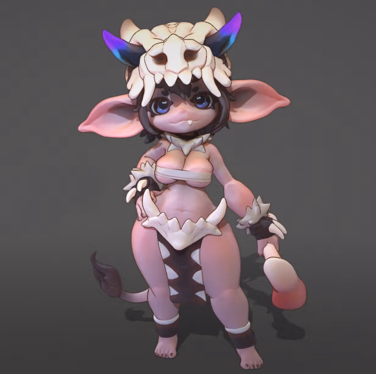 Bone Goblin Miniature | DnD Fan Art by Braddaemons SFW 3d printed,goblin miniature,3d printed miniature,sfw miniature,Bone Goblin 