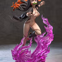 Nezuko Demon Awakened Statue | Demon Slayer Fan Art by Azerama SFW,NSFW 3d printed,3d printed statue,nsfw statue,Nezuko Demon statue,Demon Slayer statue