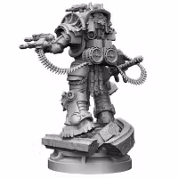 Chaos Prime The Iron Knight Miniature | 40k Fan Art by glukivnete SFW 3d printed miniature,3d printed,miniature,sfw miniature,warhammer 40k,40k miniature,Chaos Prime The Iron Knight,Perturabo Primarch of the Iron Warriors Legion