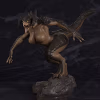 Deathclaw Furry Statue | Fallout Fan Art by PolyBitsArt SFW,NSFW,Futa 3d printed statue,3d printed,3d printed figure,Fallout Statue,Deathclaw Statue,nsfw statue,futa figurines,futanari figurines,futanari statue,futa statue