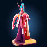 Ibuki Douji Statue | Fate Grand Order Fan Art by Officer Rhu SFW,NSFW,Futa 3d printed,Ibuki Douji statue,futa statue,Fate Grand Order statue,furry statue,nsfw statue,futa figurines,futanari figurines,futanari statue