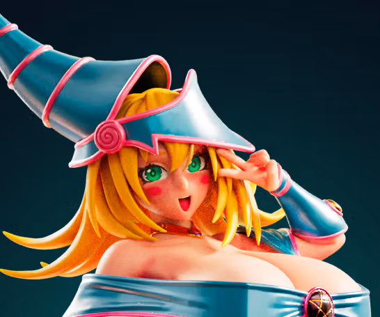Statue Dark Magician Girl | Yu-Gi-Oh! Fan art par Officer Rhu SFW,NSFW,Futa 3d printed statue,3d printed,3d printed figure,Dark Magician Girl Statue,Yu-Gi-Oh! Statue,futa statue,futa figurines,futanari figurines,futanari statue