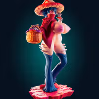 Statue Red Mushroom Girl Furry | Monster Girl Fan art par Officer Rhu SFW,NSFW,Futa 3d printed statue,3d printed,3d printed figure,Red Mushroom Girl Statue,Monster Girl Statue,nsfw statue,furry statue,futanari figurines,futanari statue,futa figurines,futa statue