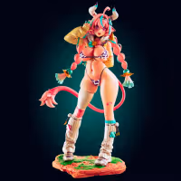 Statue Varesa Cowgirl | Genshin Impact Fan art par Officer Rhu SFW,NSFW 3d printed statue,3d printed,3d printed figure,Varesa Cowgirl Statue,Genshin Impact Statue,furry statue
