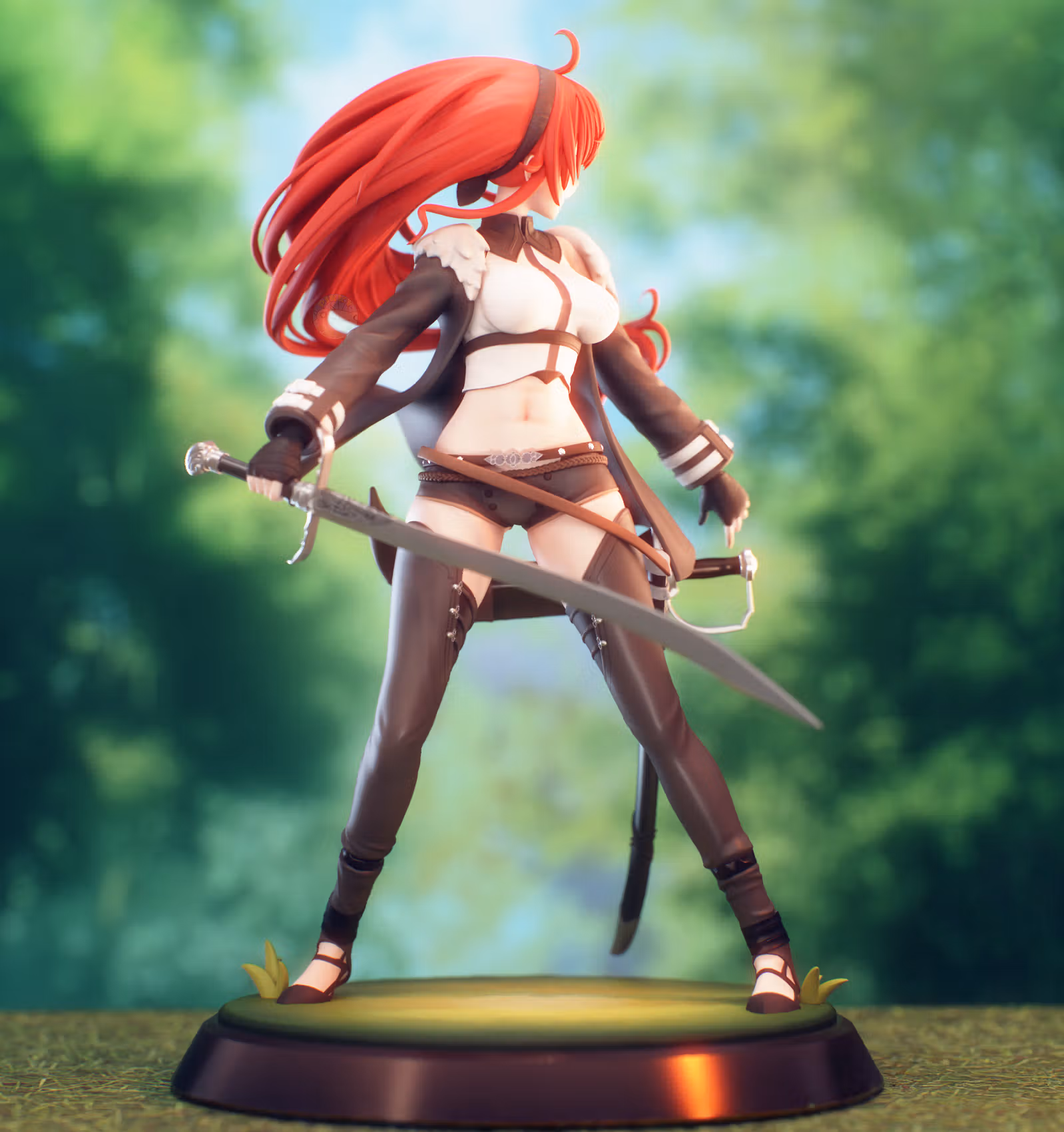 Statua Berserker King Eris | Mushoku Tensei Fan art di PikkyPrints SFW 3d printed statue,3d printed,3d printed figure,Berserker King Eris Statue,Mushoku Tensei Statue,sfw statue