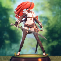 Statua Berserker King Eris | Mushoku Tensei Fan art di PikkyPrints SFW 3d printed statue,3d printed,3d printed figure,Berserker King Eris Statue,Mushoku Tensei Statue,sfw statue