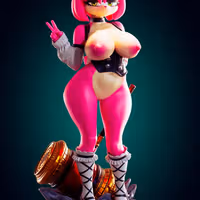 Amy Rose Goth Furry Statue | Sonic the Hedgehog Fan Art by Officer Rhu SFW,NSFW,Futa 3d printed statue,3d printed,3d printed figure,Amy Rose Statue,Sonic the Hedgehog Statue,futa statue,futa figurines,futanari figurines,futanari statue,nsfw statue,furry statue