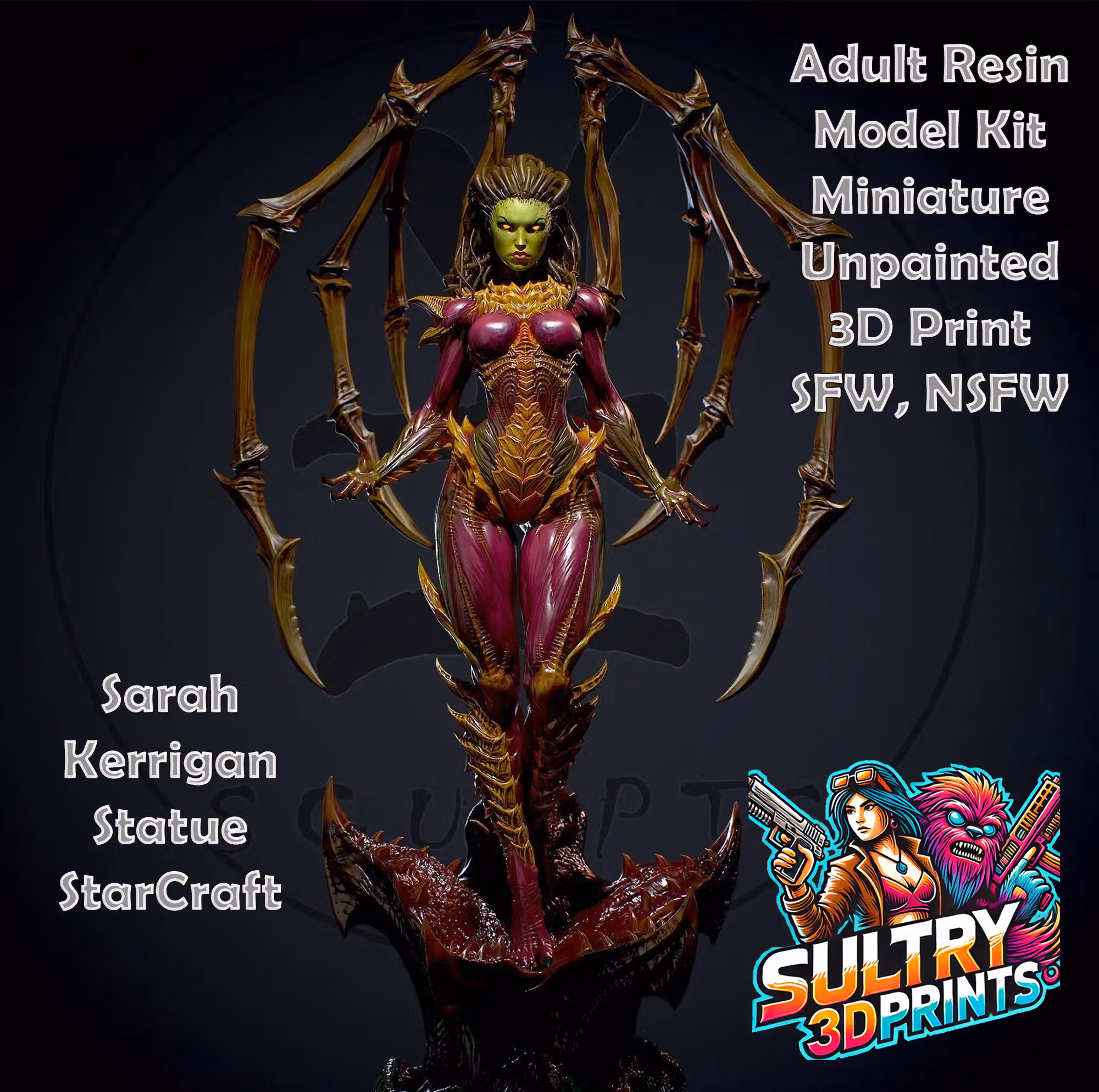 Statua Sarah Kerrigan | StarCraft Fan art di Yan-H SFW 3d printed statue,3d printed,nsfw statue,3d printed figure,Sarah Kerrigan statue,StarCraft statue