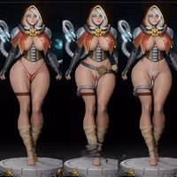 Female Tech Priest Statue | 40k Fan Art by Digital Dark SFW,NSFW,Futa futa statue,3d printed,nsfw statue,Female Tech Priest Statue,3d printed figure,3d printed,Warhammer 40k Statue,futa figurines,futanari figurines,futanari statue