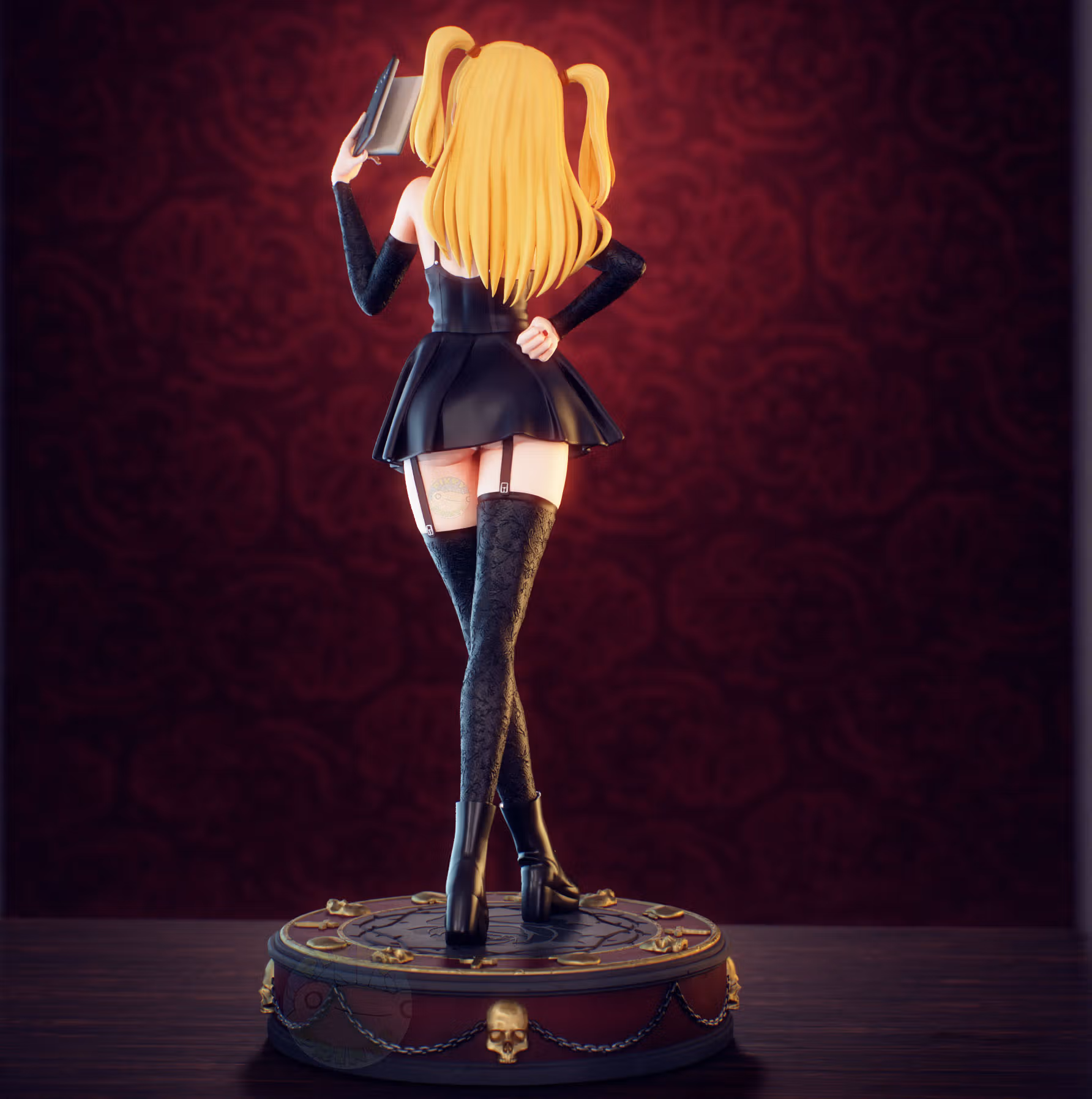 Misa Amane Statue | Death Note Fan Art by PikkyPrints SFW 3d printed statue,3d printed,3d printed figure,Misa Amane Statue,Death Note Statue,sfw statue