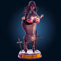 Hex Maniac ZA Ultra Thicc Statue | Pokemon Fanart von Officer Rhu SFW,NSFW,Futa 3d printed,Hex Maniac statue,futa statue,pokemon statue,furry statue,nsfw statue,futa figurines,futanari figurines,futanari statue