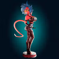 Millie Statue | Helluva Boss Fan Art by Officer Rhu SFW,NSFW,Futa 3d printed statue,3d printed,nsfw statue,futa statue,Millie Statue,Helluva Boss Statue,futa figurines,futanari figurines,futanari statue,furry statue
