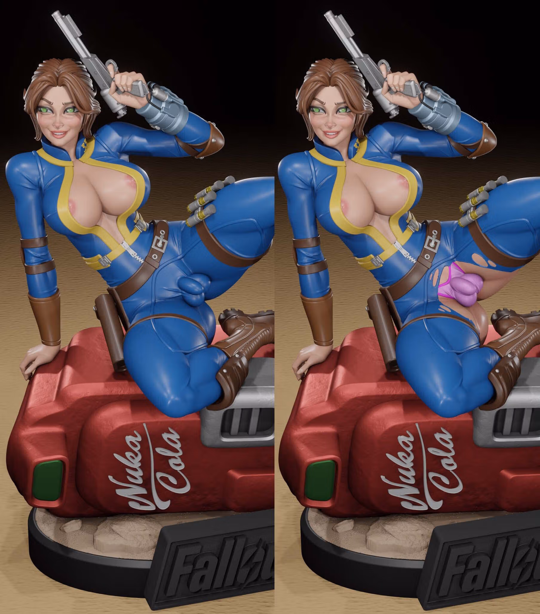 Figura Lucy | Fallout fanart autorstwa Digital Dark SFW,NSFW,Futa 3d printed statue,3d printed,nsfw statue,futa statue,futa figurines,futanari figurines,futanari statue,3d printed figure,Lucy Statue,Fallout statue 