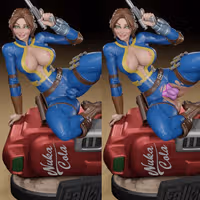 Figura Lucy | Fallout fanart autorstwa Digital Dark SFW,NSFW,Futa 3d printed statue,3d printed,nsfw statue,futa statue,futa figurines,futanari figurines,futanari statue,3d printed figure,Lucy Statue,Fallout statue