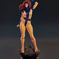 Estatua Jean Grey | Marvel Fan art por Abe3D SFW,NSFW 3d printed statue,sfw statue,Jean Grey Statue,3d printed figure,3d printed,marvel statue