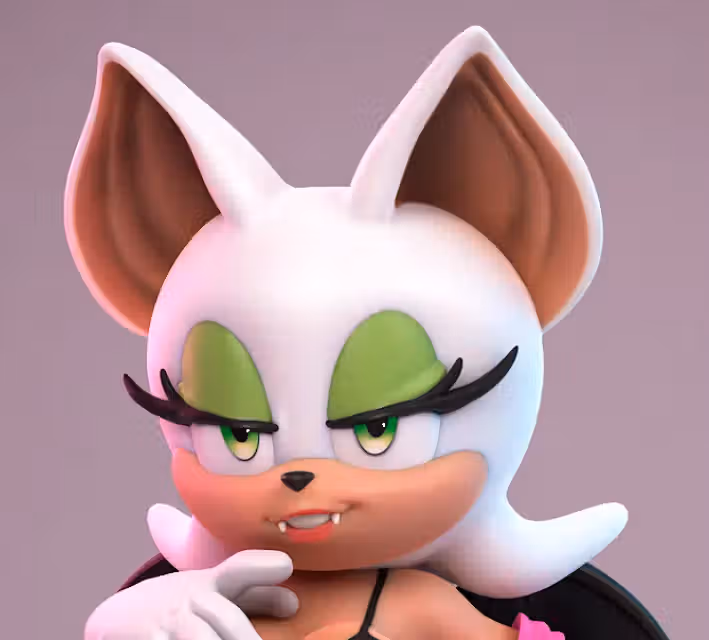 Rouge the Bat Statue | Sonic the Hedgehog Fan Art by Anyonensfw SFW,NSFW,Futa 3d printed,3d printed statue,nsfw statue,futa statue,Rouge the Bat Statue,Sonic the Hedgehog,futa figurines,futanari figurines,futanari statue