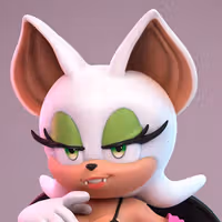 Rouge the Bat Statue | Sonic the Hedgehog Fan Art by Anyonensfw SFW,NSFW,Futa 3d printed,3d printed statue,nsfw statue,futa statue,Rouge the Bat Statue,Sonic the Hedgehog,futa figurines,futanari figurines,futanari statue