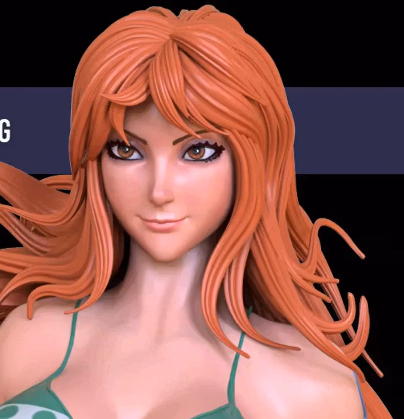 Statua Nami | One Piece Fan art di OXO3D SFW,NSFW 3d printed,3d printed statue,3d printed figure,Nami Statue,One Piece statue,nsfw statue