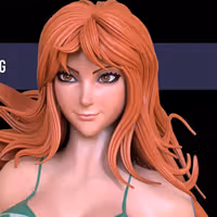 Statue Nami | One Piece Fan art par OXO3D SFW,NSFW 3d printed,3d printed statue,3d printed figure,Nami Statue,One Piece statue,nsfw statue