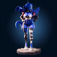 Princess Luna Statue | My Little Pony Fan Art by Officer Rhu SFW,NSFW,Futa 3d printed,Princess Luna statue,futa statue,My Little Pony statue,furry statue,nsfw statue,futa figurines,futanari figurines,futanari statue