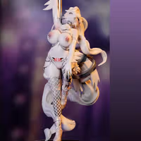 Reshiram Pole Dance Furry Statue | Pokemon Fan Art by Onagaba SFW,NSFW 3d printed statue,3d printed,3d printed figure,Reshiram Statue,Pokémon Statue,nsfw statue,furry statue