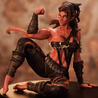 Karlach Statue | Baldur's Gate 3 Fanart von PEACHFIGURE SFW,NSFW 3d printed statue,3d printed,nsfw statue,3d printed figure,Baldur's Gate 3 statue,Karlach statue