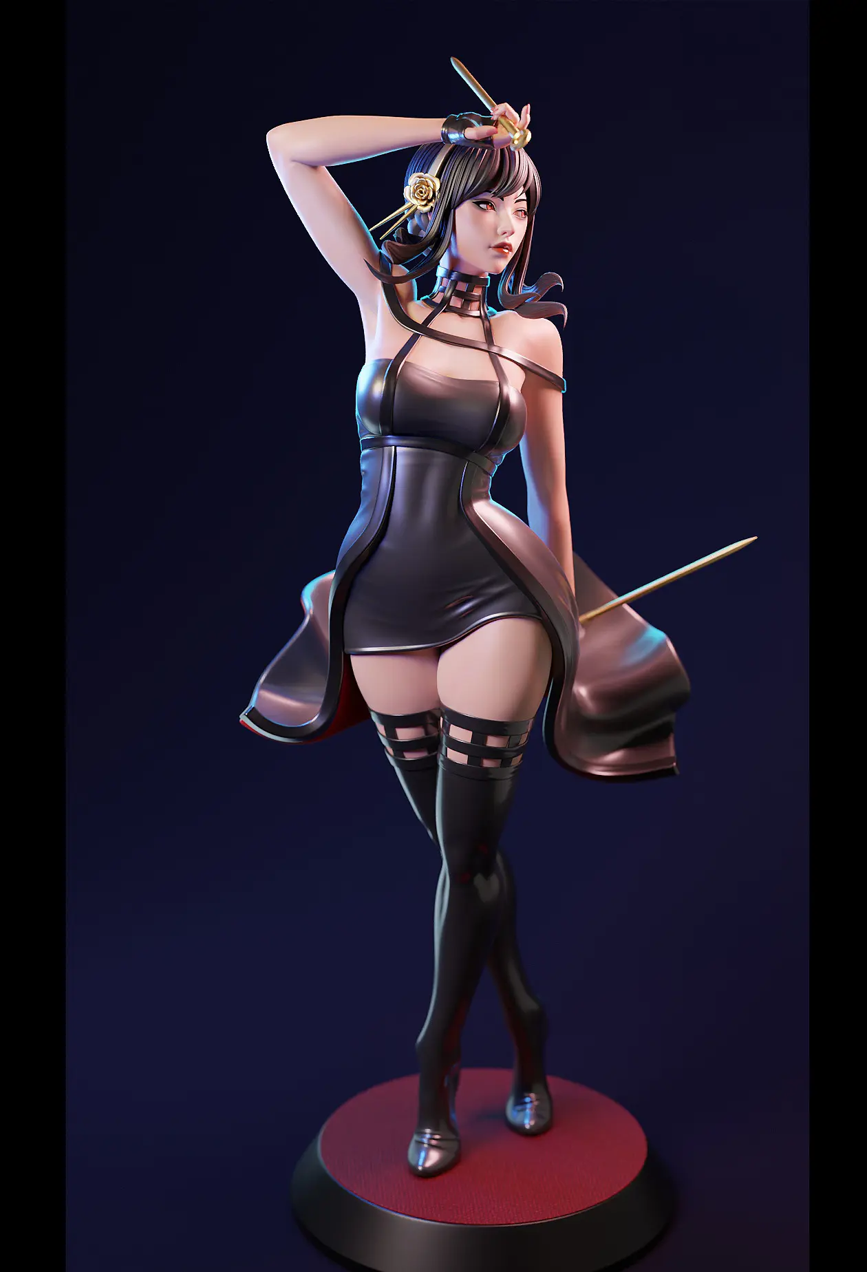 Yor Forger Statue | Spy x Family Fan Art by E.S Monster SFW,NSFW 3d printed statue,3d printed,nsfw statue,3d printed figure,Yor Forger Statue,Spy x Family statue