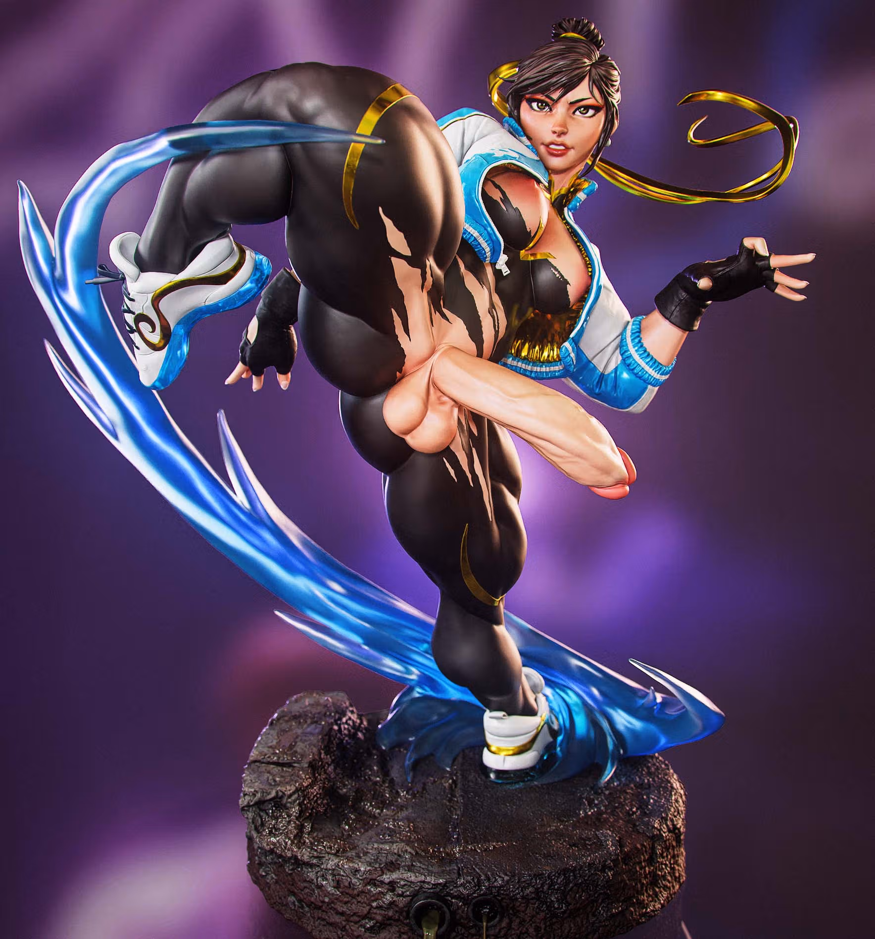 Chun-Li Statue | Street Fight Fan Art by Gatsu SFW,NSFW,Futa 3d printed statue,3d printed,nsfw statue,futa statue,Street Fight Statue,Chun-Li Statue,futa figurines,futanari figurines,futanari statue