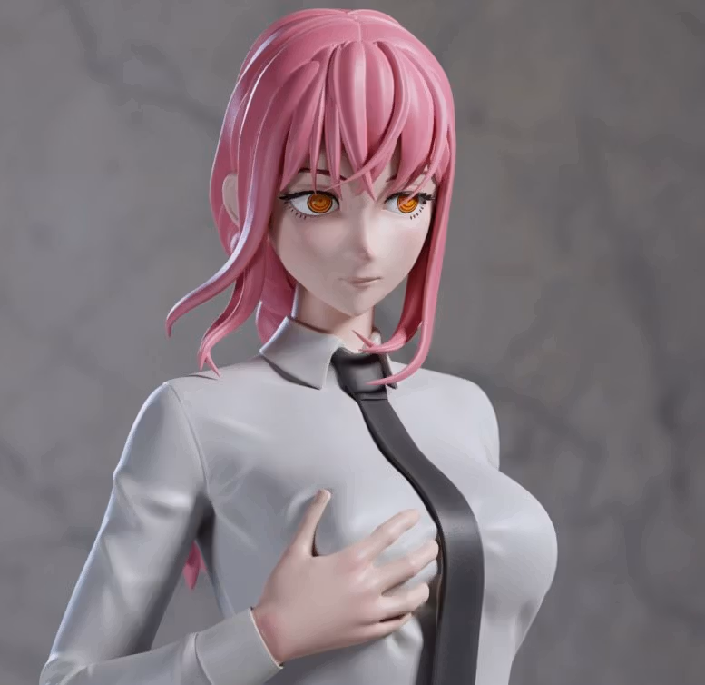 Makima Statue | Chainsaw Man Fan Art by Azerama SFW,NSFW 3d printed,3d printed statue,nsfw statue,Makima statue,Chainsaw Man statue