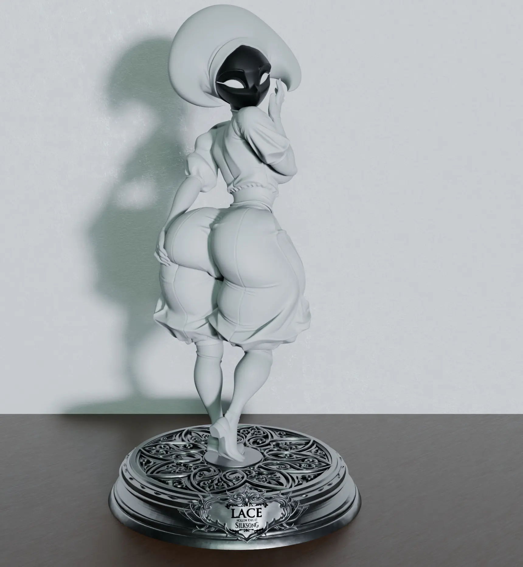 Lace Statue | Hollow Knight Fanart von SpiderFlameFigures SFW 3d printed statue,3d printed,3d printed figure,Lace statue,Hollow Knight statue